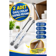 Std 2 Adet Dolap Kapak Gazlı Amortisörü Pistonu Mobilya Kapak Hidroliği (27 cm 100N)