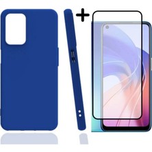 Corcishop Oppo A55 Kılıf Soft Yumuşak Silikon Telefon Kılıfı Kapak ve 5d Tam Kaplayan Cam Ekran Koruyucu Seti