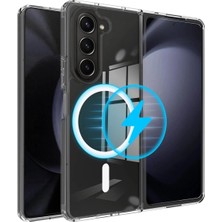 Corcishop Samsung Galaxy Z Flip7 Fe 5g Kılıf Sararmaz Magsafe Mika Hafif Sert Parlak Şeffaf Kapak