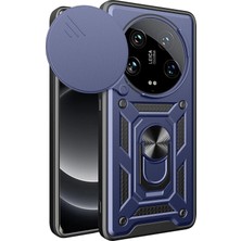 Corcishop Mi 14 Ultra Uyumlu Kamera Korumalı Sürgülü Yüzüklü Standlı Kapak