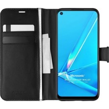 Corcishop Oppo A92 Kılıf Standlı Kapaklı Korumalı Siyah