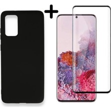 Corcishop Samsung Galaxy S20 Plus Lansman Içi Kadife Telefon Kılıfı ve Tam Kaplar Polymer Nano Ekran Koruyucu