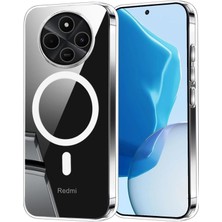 Corcishop Xiaomi Redmi 14C Kılıf Sararmaz Magsafe Mika Hafif Sert Parlak Şeffaf Kapak