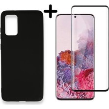 Corcishop Samsung Galaxy S20 Plus Lansman Içi Kadife Telefon Kılıfı ve Tam Kaplar Polymer Nano Ekran Koruyucu