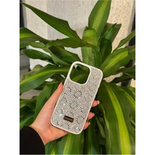 Corcishop Iphone 15 Pro Max Uyumlu Parlak Pırlanta Taşlı Elmas Işıltılı Lux Kılıf Kapak
