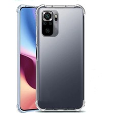 Corcishop Xiaomi Redmi Note 10S Ultra Ince Şeffaf Airbag Anti Şok Silikon Kılıf