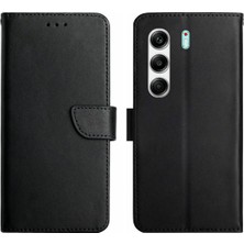 Corcishop Tecno Camon 40 Pro Kartlık Bölmeli Deri Kapaklı Standlı Kılıf