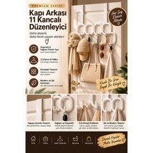 Tasarım Evi 11 Kancalı Çok Amaçlı Kapı Arkası Askısı Karışık (Kare-Yuvarlak)