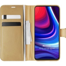 Corcishop Omix X500 Kılıf Delux Leather Wallet Gold