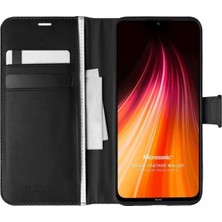 Corcishop Xiaomi Redmi Note 8 Kılıf Standlı Kapaklı Korumalı Siyah