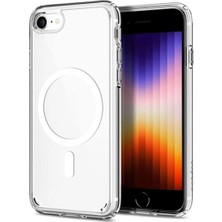 Corcishop Apple Iphone 8 Kılıf Magsafe Wireless Kablosuz Şarj Destekli Sert Şeffaf Darbe Emici Kapak