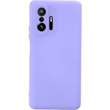 Corcishop Xiaomi Mi 11T Pro ile Uyumlu Kılıf Nano Içi Kadife Lila Renk Kamera Korumalı Silikon Kapak