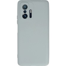 Corcishop Xiaomi Mi 11T Pro ile Uyumlu Kılıf Nano Içi Kadife Buz Mavisi Renk Kamera Korumalı Silikon Kapak