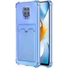 Corcishop Xiaomi Redmi Note 9s Kılıf Kartlıklı Darbe Korumalı Silikon + Ekran Koruyucu