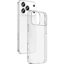 Corcishop iPhone 17 Pro Kılıf Silikon Kamera Lens Koruyuculu Şeffaf Azn