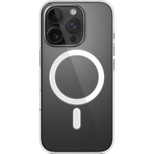 Corcishop Iphone 16 Pro Kılıf Sararmaz Magsafe Mika Hafif Sert Parlak Şeffaf Kapak