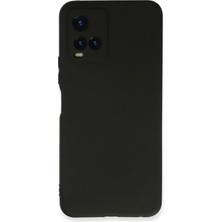 Corcishop Vivo Y33S Kılıf Siyah Renk First Yumuşak Esnek Silikon Kapak