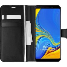 Corcishop Samsung Galaxy A9 2018 Kılıf Standlı Kapaklı Korumalı Siyah