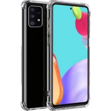 Corcishop Samsung Galaxy A52S Ultra Uyumlu Ince Şeffaf Airbag Anti Şok Silikon Kılıf