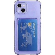 Corcishop Iphone 13 Kılıf Kartlıklı Darbe Korumalı Silikon + Ekran Koruyucu Nanon