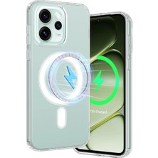 Corcishop Oppo RENO15 Pro Max 5g Uyumlu Kılıf Sararmaz Kamera Korumalı Magsafe Mika Sert Parlak Şeffaf Kapak