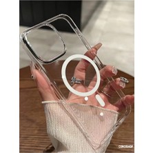 Corcishop iPhone 13 Kılıf Kamera Çıkıntılı Mika Sararmaz Sert Parlak Kapak