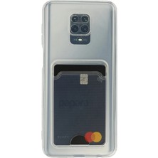 Corcishop Xiaomi Redmi Note 9 Pro Kılıf Kart Şeffaf Silikon - Şeffaf