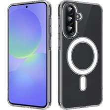 Corcishop Samsung Galaxy A36 Kılıf Sararmaz Magsafe Mika Hafif Sert Parlak Şeffaf Kapak