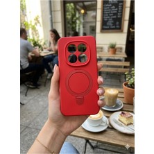Corcishop Poco M8 Pro 5g Kılıf Magsafe Şarj Özellikli Halka Standlı Yumuşak Dokulu Kapak