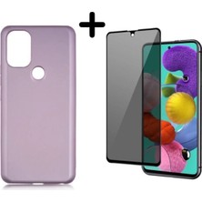 Corcishop Omix X500 Soft Yumuşak Silikon Telefon Kılıfı ve Hayalet Tam Kaplayan Cam Ekran Koruyucu