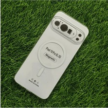 Corcishop Google Pixel 10 Pro Xl Uyumlu Kılıf Sararmaz Kamera Kısmı Açık Magsafe Mika Sert Parlak Şeffaf Kapak