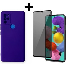 Corcishop Omix X300 Lansman Içi Kadife Telefon Kılıfı ve Hayalet Tam Kaplayan Cam Ekran Koruyucu