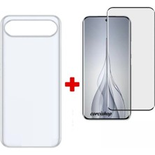 Corcishop Tecno Spark Slim 5g /pova Slim Kamera Kısmı Açık Silikon Arka Kılıf + Nano Esnek Ekran Koruyucu Set