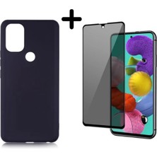 Corcishop Omix X500 Soft Yumuşak Silikon Telefon Kılıfı ve Hayalet Tam Kaplayan Cam Ekran Koruyucu