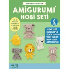 Mini Amigurumi Hobi Seti 6 Model Tüm Malzemeleri ile