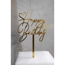 Happy Birthday Pasta Süsü Gold