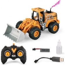 Vardem Uzaktan Kumandalı Full Fonksiyon Şarjlı Buhar Atan Kazıcı ve Yükleyici, Rc Iş Makinesi Oyuncağı, Işıklı Efektli Kumandalı Inşaat Aracı XF-789-310B-313B (Yükleyici)