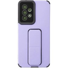 aklow akyoleticaret Samsung Galaxy A53 5g Kılıf Mega Standlı Silikon - Lila