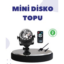 Ses Duyarlı Mini Disko Küre Lamba