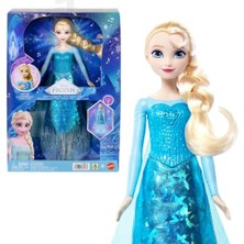 Filmdeki "let It Go" Şarkısını Söyleyen, Eklemleri Bükülebilen ve Işıltılı Özel Kıyafet ile Çıkarılabilir Ayakkabı Giyen Mattel Disney Karlar Ülkesi Şarkı Söyleyen Elsa Bebek, JLJ07
