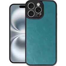 aklow akyoleticaret iPhone 16 Pro Max Kılıf Aras Deri Kapak - Açık Yeşil