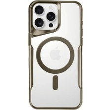 aklow akyoleticaret iPhone 16 Pro Max Kılıf Boyi Magsafe Silikon Kapak - Çöl Titanyum