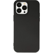 aklow akyoleticaret iPhone 15 Pro Kılıf Nano Içi Kadife Silikon - Siyah