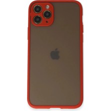 aklow akyoleticaret iPhone 11 Pro Kılıf Montreal Silikon Kapak - Kırmızı