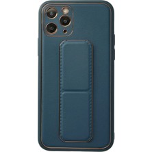 aklow akyoleticaret iPhone 11 Pro Kılıf Coco Deri Standlı Kapak - Mavi