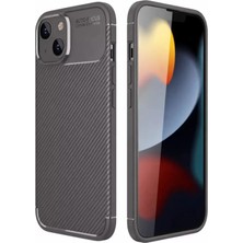 aklow akyoleticaret iPhone 14 Kılıf Auto Focus Karbon Kapak - Gri