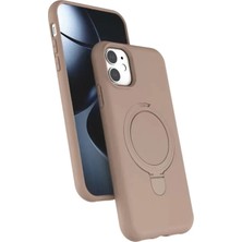 aklow akyoleticaret iPhone 11 Regal Magsafe Standlı Kapak - Çöl Titanyum