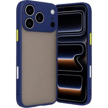 aklow akyoleticaret iPhone 17 Pro Max Kılıf Montreal Silikon Kapak - Lacivert