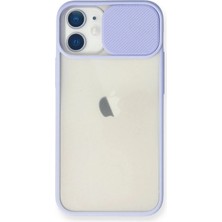 aklow akyoleticaret iPhone 11 Kılıf Palm Buzlu Kamera Sürgülü Silikon - Lila