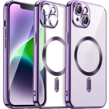 aklow akyoleticaret iPhone 15 Kılıf Kross Magneticsafe Kapak - Mor